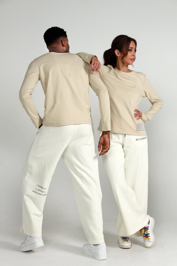 Unisex Wide-Straight Leg Joggers - Image 2