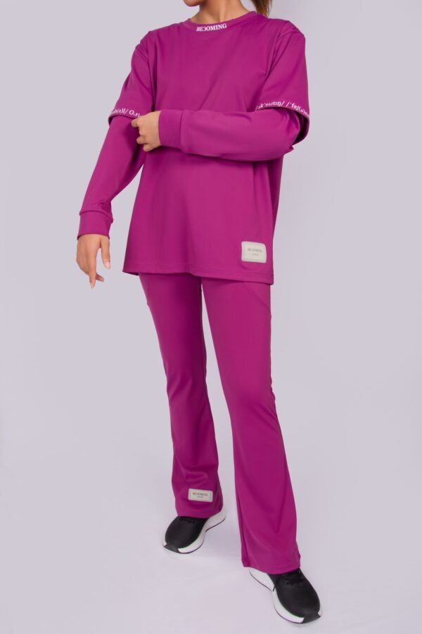 Long Sleeve Voilet Tee- BC17 - Image 2