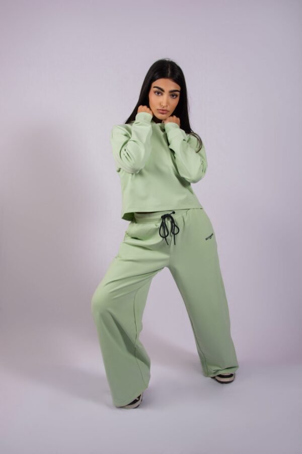 Green Straight leg Trouser- BC12B - Image 4