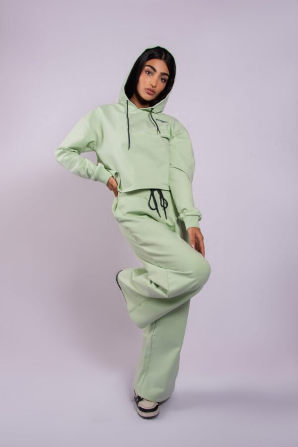 Green Straight leg Trouser- BC12B - Image 2