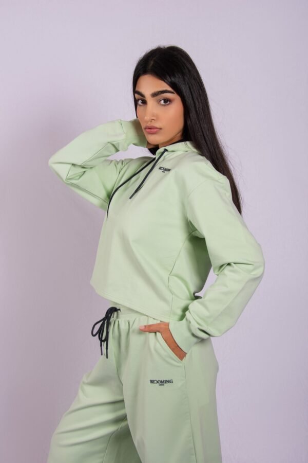 Green Hoodie-Jumper- BC12B - Image 4