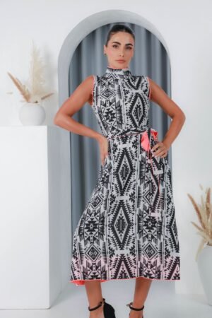 Ankara Print Sleeveless Dress