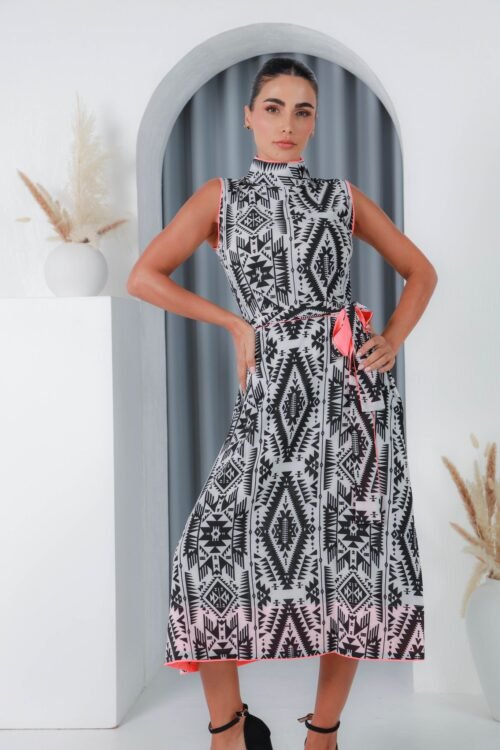 Ankara Print Sleeveless Dress