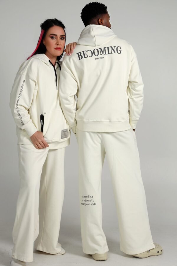 Unisex Hoodie Off white - Image 4
