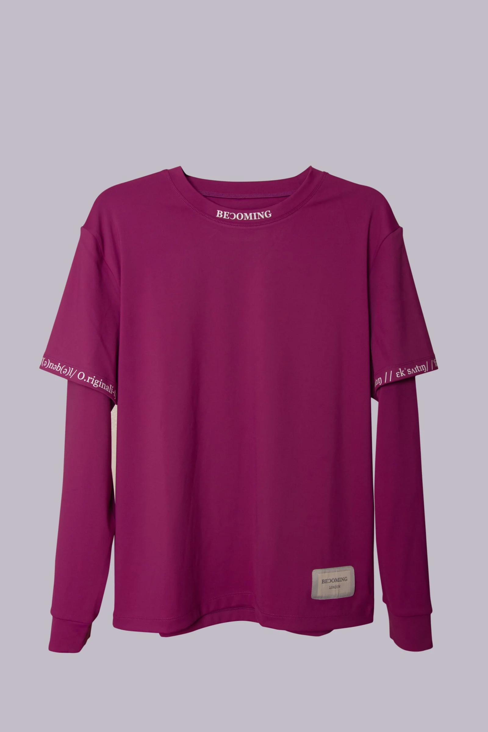 Violet Cotton Long Sleeve – Elegant Soft Touch Comfort for Women
