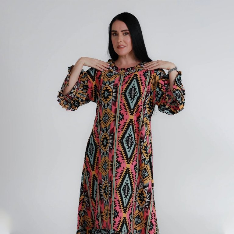 Multicolor Ankara Print Dress: A Celebration of Culture & Style